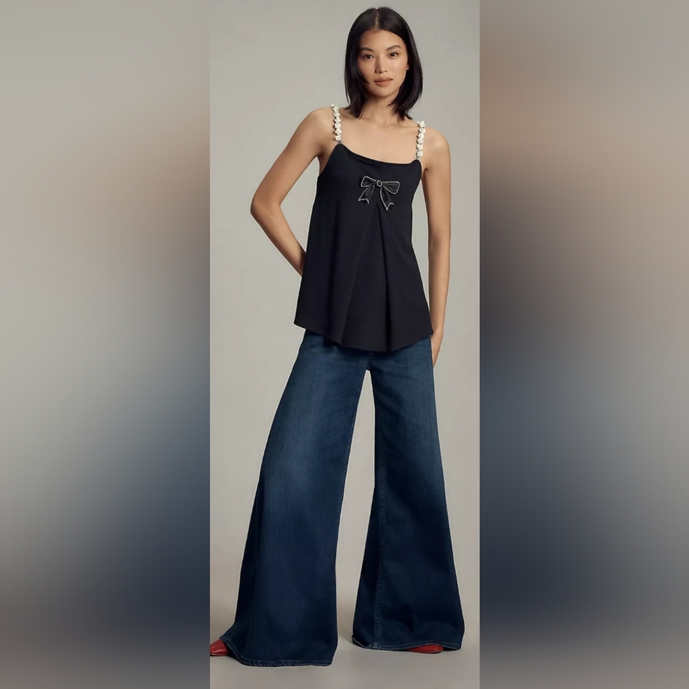 Anthro black tank NWT